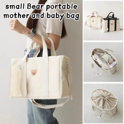 Bolsa de pañales para bebé paquete de maternidad para mamá cosas para el cuidado del bebé bolsas de pañales cochecitos de lona Foto 1 de 4