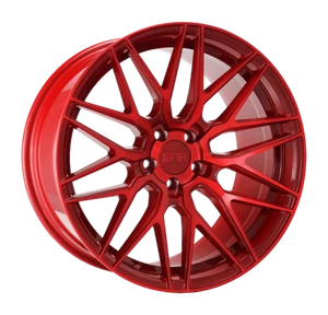 18x8.5|18x9.5 +38/38 F1R F103 5x100 Candy Red Rims (Set of 4) - Picture 1 of 3