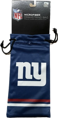New York Giants NFL Sunglass Eye Glass Drawstring Carry Bag Microfiber Case NY Cover