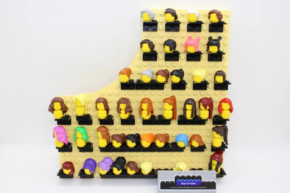 Lego (c) 1x Frauenhaar - Frauen Haare - verschiedene Kopfbedeckung - zur Auswahl - Bild 1 von 1