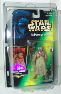 Star Wars POTF Tusken Raider Gaderffii Stick Open Hand Hologram 1997 .01 Card - Picture 1 of 3