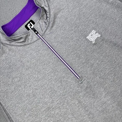 FootJoy Pullover Para Hombres 2XL Gris Cuarto Cremallera Chaleco Sin Mangas Golf Rendimiento Foto 1 de 4