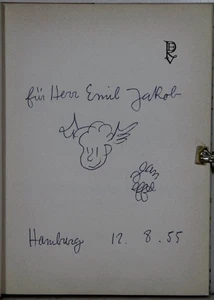 Widmungsexemplar: the Creation Des Menschen IN 54 Pictures for Adams Descendant - Picture 1 of 2