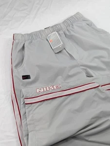 NWT Deadstock Vtg Y2K Team Nike Track Windbreaker Nylon Lined Pants Ankle Zip L - Picture 1 of 10