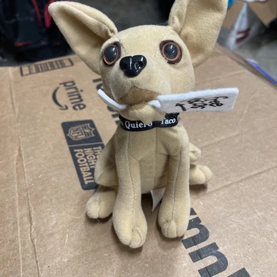 Vintage Taco Bell- Free Tacos Sign - Chihuahua Dog Plush Toy - Image 1 of 3