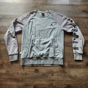 Maglione Air Jordan usato ottimo grigio grigio uomo sportivo basket sport - Foto 1 di 4