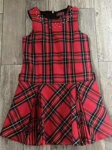The Childrens Place Girls Dress Size 10 Black/Red Plaid - Bild 1 von 6