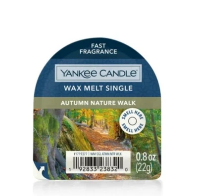 6 Yankee Candle AUTUMN NATURE WALK Wax Melt Tart SINGLES Home Fragrance Lot FALL - Image 1 of 3