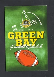 Green Bay Packers 2025 Pocket Schedule Evento EE. UU. - Imagen 1 de 2