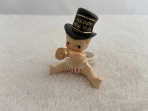 HTF 1958 Howard Holt New Year Baby Boy Candle Hugger Climber Japan Nice - Picture 1 of 7