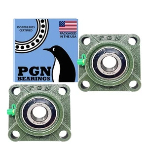 PGN UCF204-12 Pillow Block Bearing - Pack of 2 Square Flange Mounted Pillow B... - Picture 1 of 8