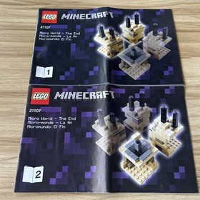 LEGO 21107 Minecraft The End Micro World - INSTRUCTIONS ONLY