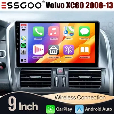 Radio estéreo para automóvil 4+64 GB para Volvo XC60 2008-2013 Android 14 Wifi Carplay BT RDS Foto 1 de 4