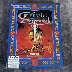 Juego Celtic Legends Amiga - con caja grande manual raro 1991 Ubisoft Strategy - Imagen 1 de 8