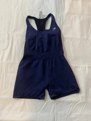 Gymshark 海贼王训练短裤身体套装海军蓝 XXL 码 — 第 1/4 张图片