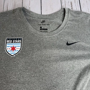 Nike DriFit Chicago Red Stars NSWL Soccer Long Sleeve Shirt Womens Large Gray - Picture 1 of 10