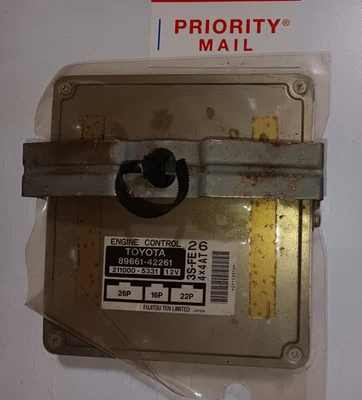 Toyota RAV4 1996 1997 2,0 L control del motor ecm ecu pcm 89661-42261 3S-FE 4x4 AT Foto 1 de 4