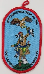 1997 SR-7 OA Cardinal Conclave Patch w/ loop Clear Creek Scout Camp - Picture 1 of 1