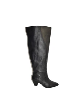 ¡Nuevo! Vince Camuto Sewinny4 XC holgado cuero negro pantorrilla ancha talla 11W OTK DD513 - Imagen 1 de 6
