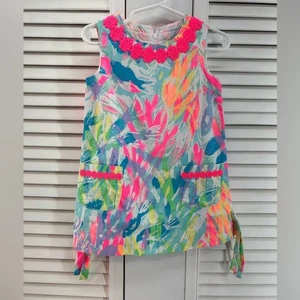 Lilly Pulitzer size 2 sparkling sands Vibrant Multicolor Kids shift dress - Picture 1 of 7