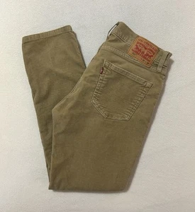 Levi’s 511 Corduroy Pants Men's 32x30 Khaki Tan - Picture 1 of 10