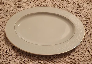 TOUCH OF GOLD BY EMBASSY 12" OVALE SERVIERPLATTE - Bild 1 von 8