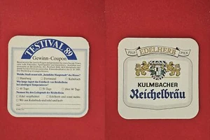 Kulmbacher Reichelbräu Brauerei Bierdeckel Bierfilz Coaster Beermat - Picture 1 of 1