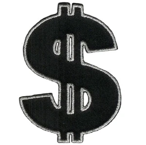 Dollar Sign Applique Patch - Money, Dollar, Cash Badge 3" (Iron on) - Picture 1 of 1