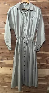 Vintage womens western style fit and flare shirt dress Never Worn USA Made Large - Picture 1 of 5