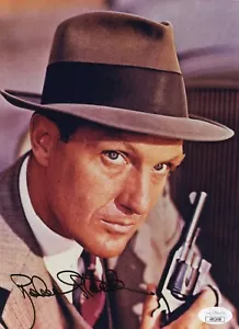 Robert Stack foto autografata 8x10 attore JSA COA firmata misteri irrisolti - Foto 1 di 2