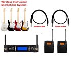 Wireless Guitar Microphone UHF Dual Channels Guitar Wireless Instrument System