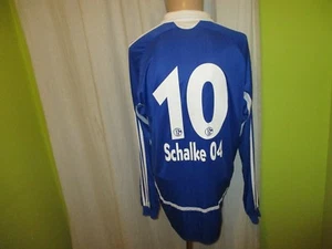 FC Schalke 04 Adidas Langarm Junior Matchworn Trikot 2007/08 + Nr.10 Gr.L - Bild 1 von 6