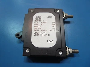 AIRPAX ILELK1-28945-1 CIRCUIT BREAKER 70 AMP 80VDC MAX - Picture 1 of 1