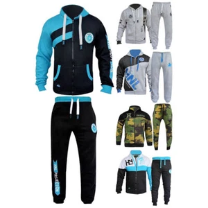 Junior Trainingsanzug Set Fleece Hoodie Oberteil & Unterteil Jogging Jogger Jungen Kinder 5 bis 14 - Bild 1 von 10