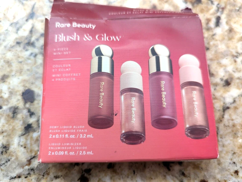 Rare Beauty Blush & Glow 4 Piece Mini Set Limited Edition New - Image 1 of 4