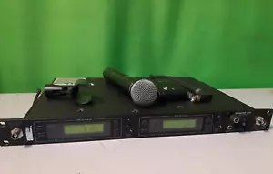 Shure UR4D-UA Wireless Receiver Kit 782-806 MHz w/ U1-UA Bodypack, (2) Antenna - Picture 1 of 8