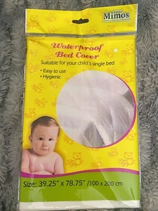 Waterproof Bed Cover (39.25” X 78.75) For Toddlers/Babies By Little Mimos New - Picture 1 of 3