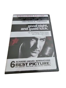 Good Night And Good Luck DVD 2005 Widescreen Edition NEW Sealed Robert Downey Jr - Picture 1 of 2