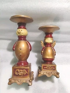 Kirkland's Home Navidad Vacaciones Pilar Candelabros Ángel Muñeco de Nieve - Imagen 1 de 7