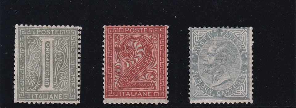 1863 Italy King Victor Emmanuel II set UNUSED MH/MNH SG#8-10.CV￡2000+ - Image 1 of 3