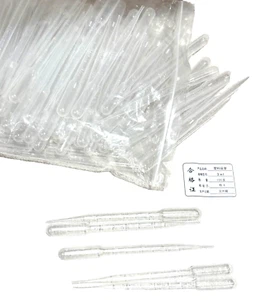 90 Pieces  Disposable Plastic Transfer Pipettes  3ml Calibrated Droppers - Picture 1 of 4