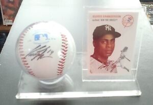Curtis Granderson Autographed signed official MLB Baseball + Acrylic Case Holder