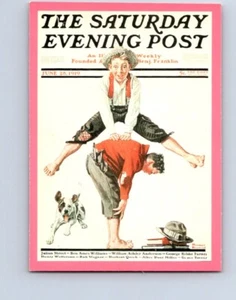 TRADING CARDS 1983 COMIC IMAGES NORMAN ROCKWELL #48 "LEAP FROG"  NO606 - Picture 1 of 2