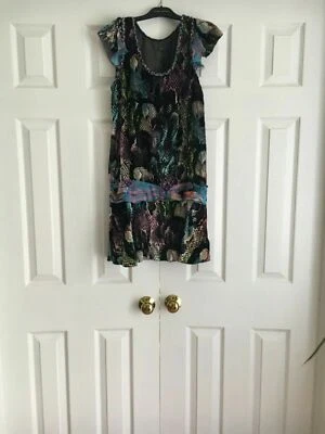 Nuevo Mini Vestido Multi Para Mujer Custo Barcelona Custo Premium Precioso Terciopelo Seda  Foto 1 de 4