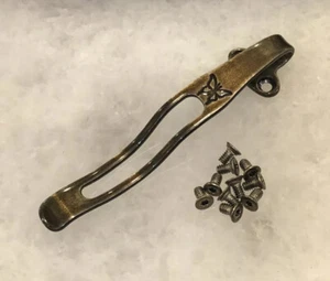 Juego de tornillos y clip de bolsillo profundo de titanio dorado para banco Osborne 940-1 940-2 - Imagen 1 de 10