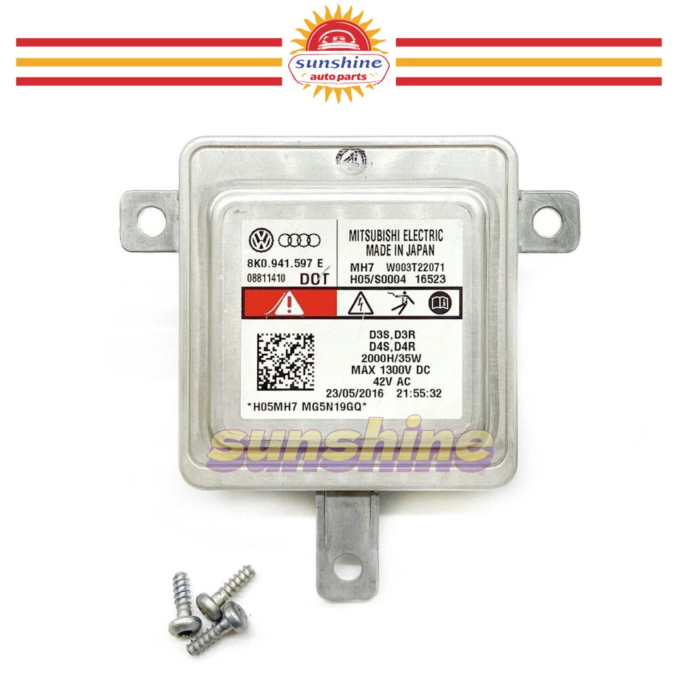 OEM Audi VW Xenon Ballast HID Light Control Unit Computer Module 8K0.941.597 E - Image 1 of 4
