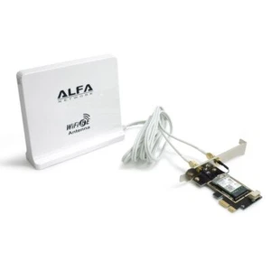AIT-AX210-EZ Alfa Wi-Fi 6E PCIe Card with Panel Antenna - Picture 1 of 2