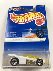 Hot Wheels 1997 White Ice Series White Shadow Jet w/SP5 #2/4 #562 - Picture 1 of 2