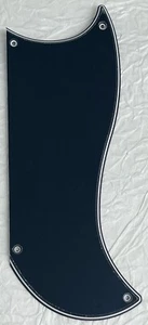 New Great-For Fit Gibson SG Custom 3 Pickup Style Guitar Pickguard 3 Ply Black - Picture 1 of 5