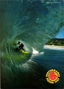 Rip Curl Surfer Jamie Brisick Estampado Anuncio Arte de Pared Decoración Efímera - Imagen 1 de 1